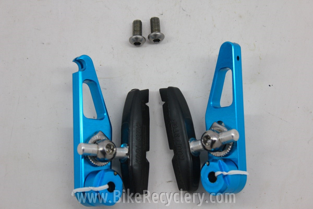 NOS/NIB Crystal Design Power Brakes Set: Blue Anodized