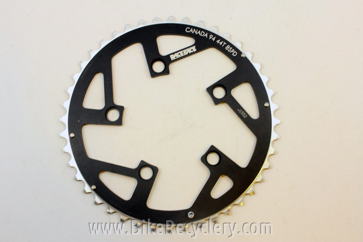NOS Vintage Raceface 5-bolt 94 BCD Chainring: 44t Black, 8-Speed