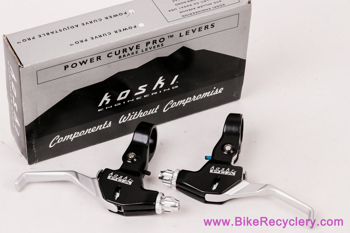 NIB/NOS Koski Engineering Power Curve Pro PCA V-Brake Levers:  Vintage 1990's 2000's - Adjustable Reach