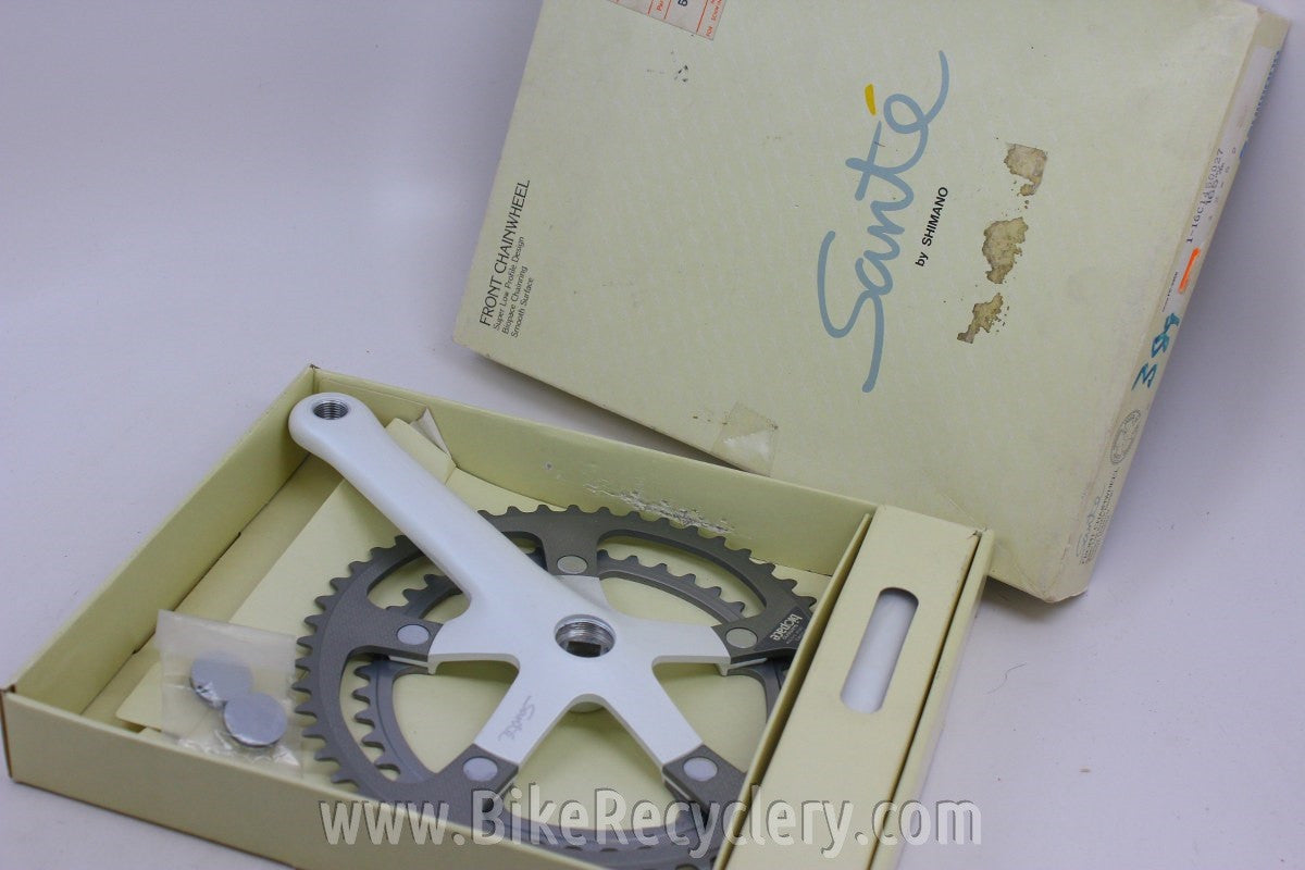 NIB/NOS Shimano Sante Crankset: 165mm, 52/42t White FC-5000