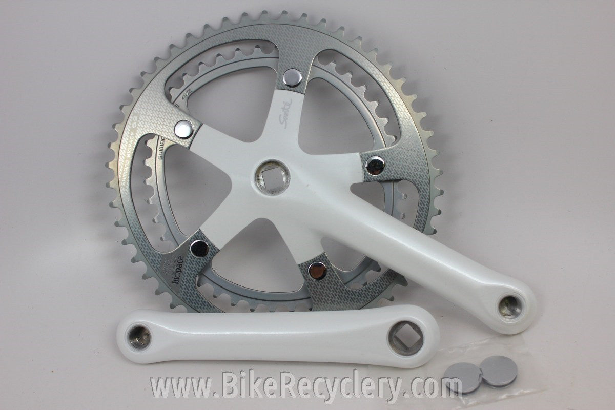 NIB/NOS Shimano Sante Crankset: 165mm, 52/42t White FC-5000