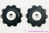NOS Shimano Jockey Wheels / Derailleur Pulleys: 10t - Dark Blue/Black (Pair)