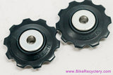 NOS Shimano Jockey Wheels / Derailleur Pulleys: 10t - Dark Blue/Black (Pair)
