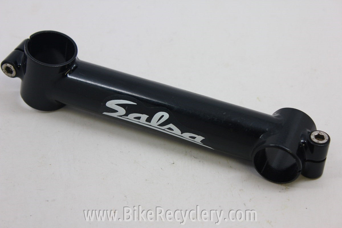 NOS Salsa Threadless Stem: 1 1/8" 150mm x 25.4 White Logos