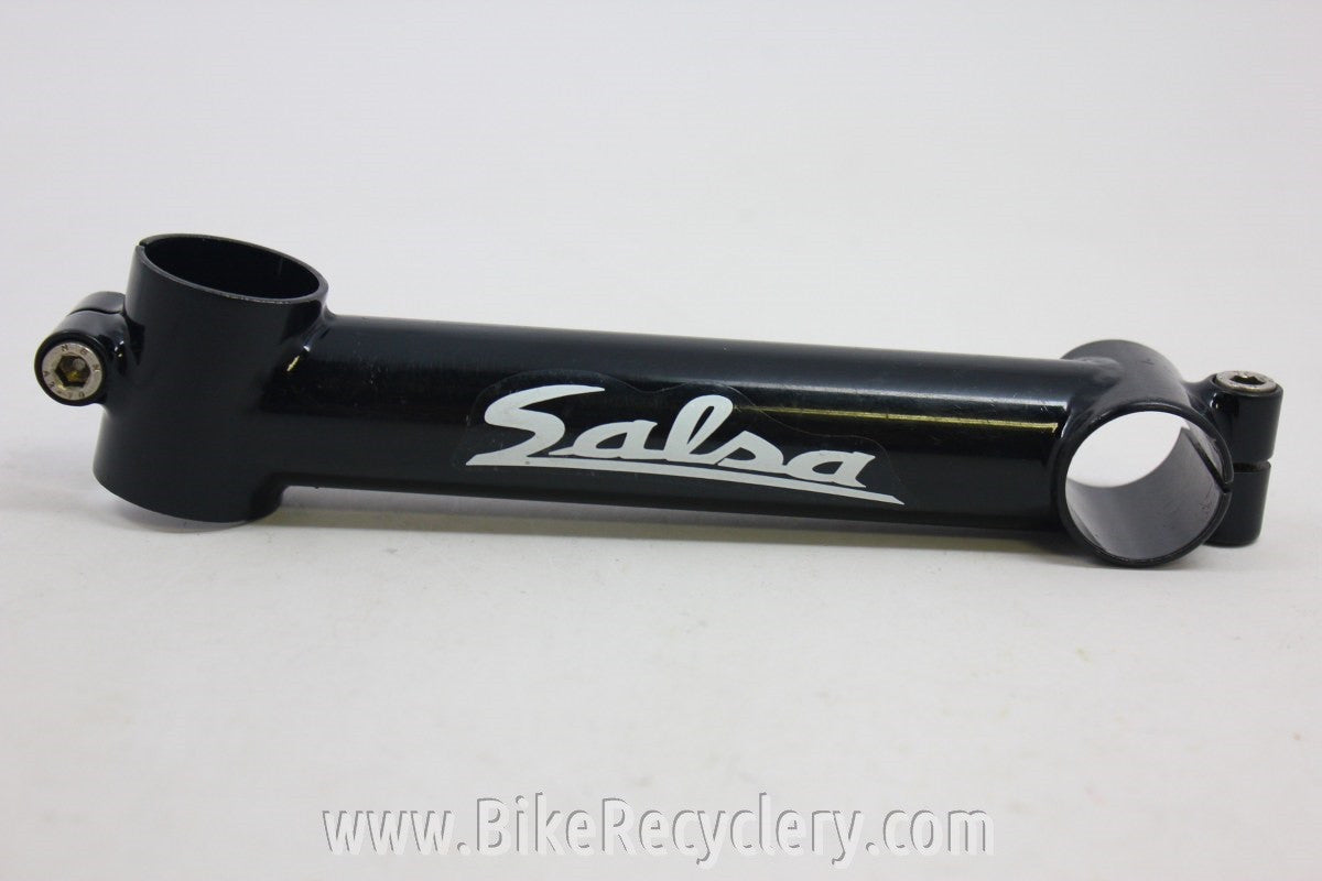 NOS Salsa Threadless Stem: 1 1/8" 150mm x 25.4 White Logos