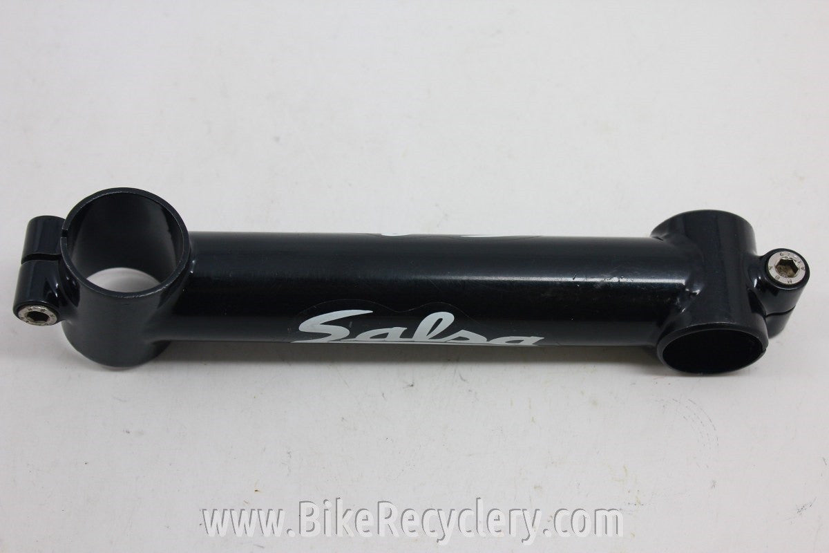 NOS Salsa Threadless Stem: 1 1/8" 150mm x 25.4 White Logos