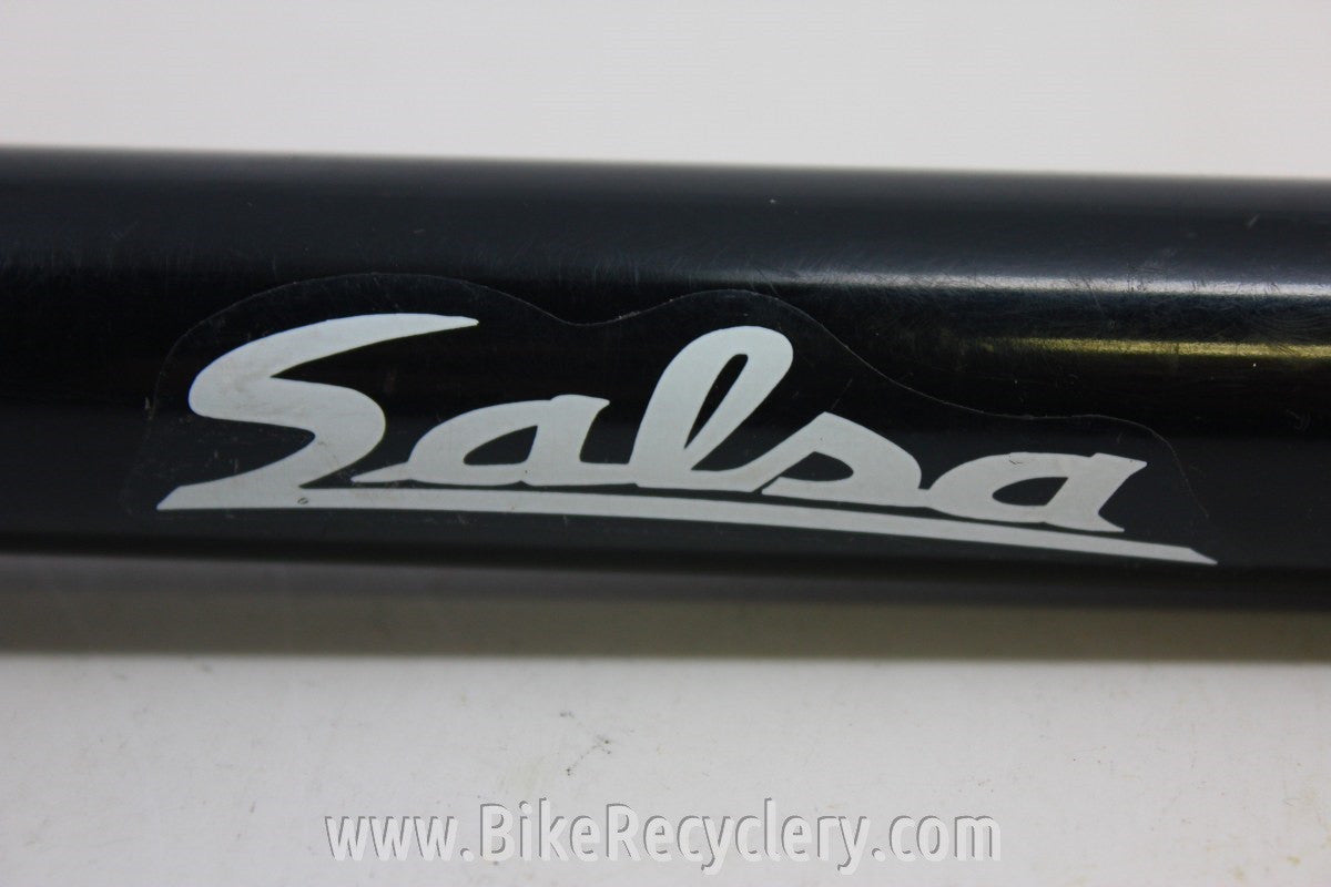 NOS Salsa Threadless Stem: 1 1/8" 150mm x 25.4 White Logos