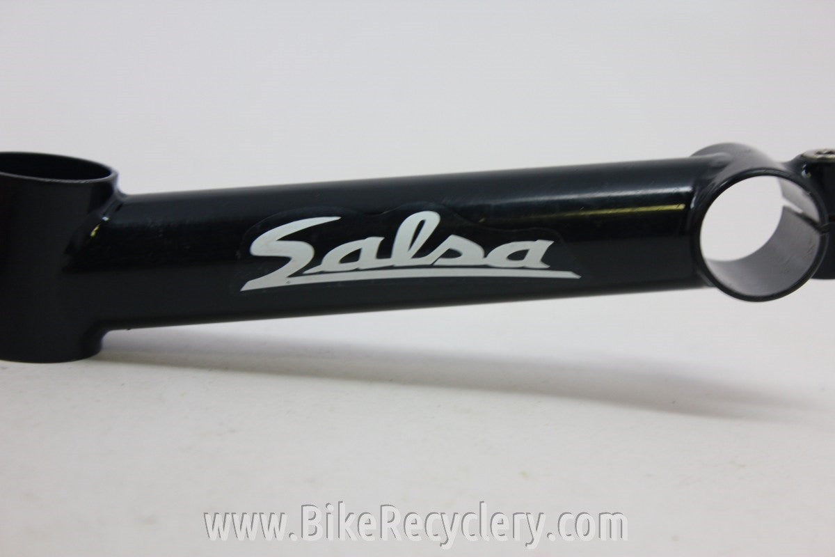 NOS Salsa Threadless Stem: 1 1/8" 150mm x 25.4 White Logos
