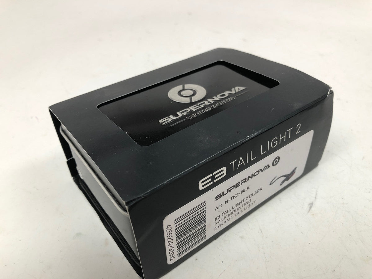 Supernova E3 2 Taillight: Rack / Bridge Mount - Black (NEW)