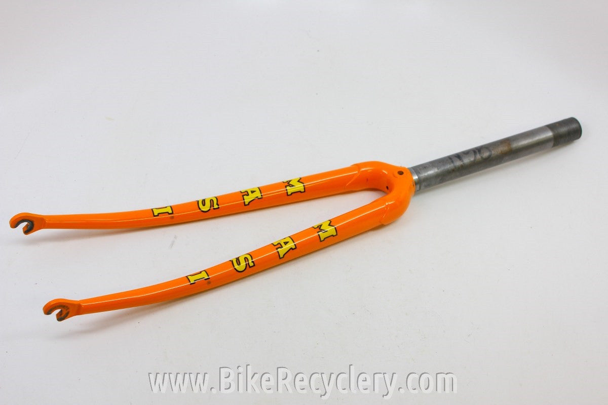 Masi Fork: Steel, 1" Threaded, Molteni Orange