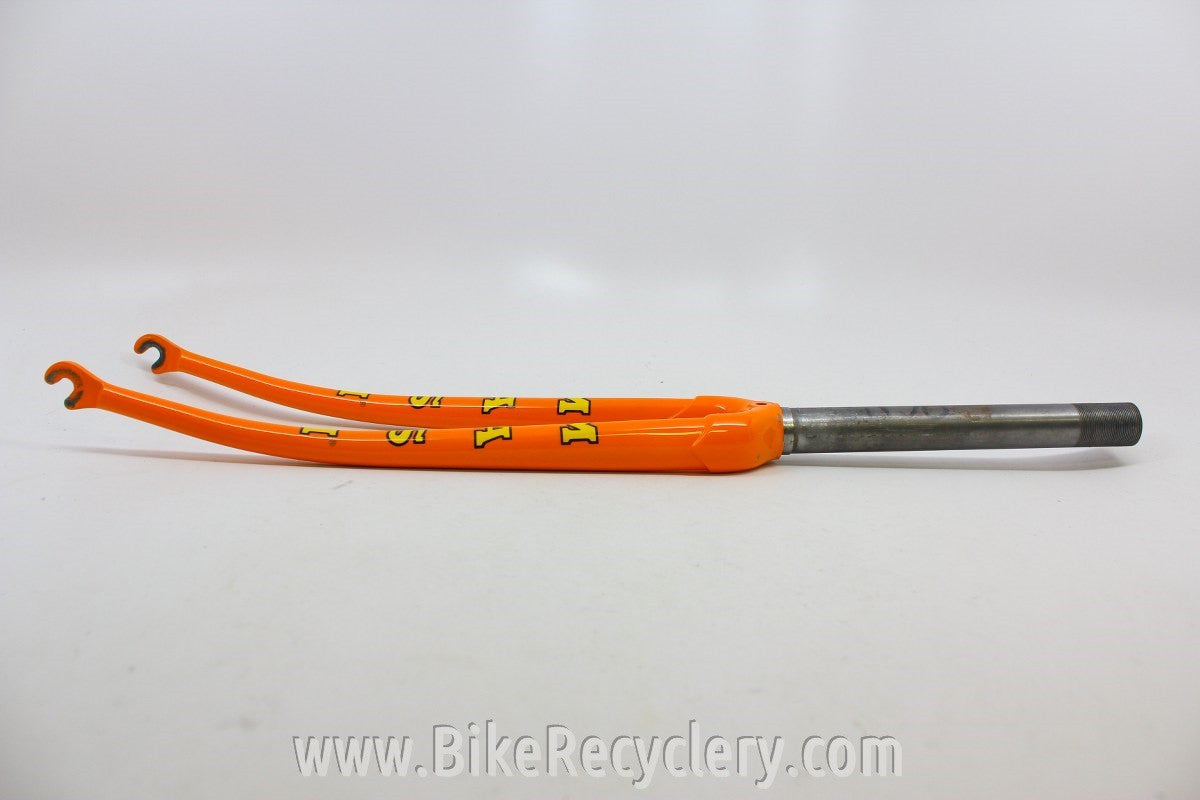 Masi Fork: Steel, 1" Threaded, Molteni Orange