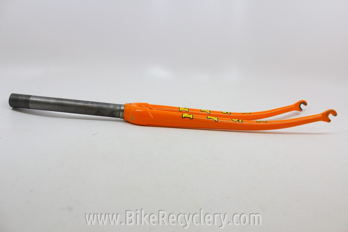 Masi Fork: Steel, 1" Threaded, Molteni Orange