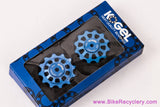 Kogel 12T/12T Derailleur Pulley Set: 10s / 11s SRAM + Shimano + Campagnolo - Hybrid Ceramic -Blue (NEW)