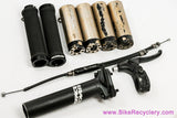 BMX Parts Lot: 4 Pegs + Right Odyssey Brake Lever + Spank Grips + Title Gyro + Race Face Ride 31.6mm Seatpost