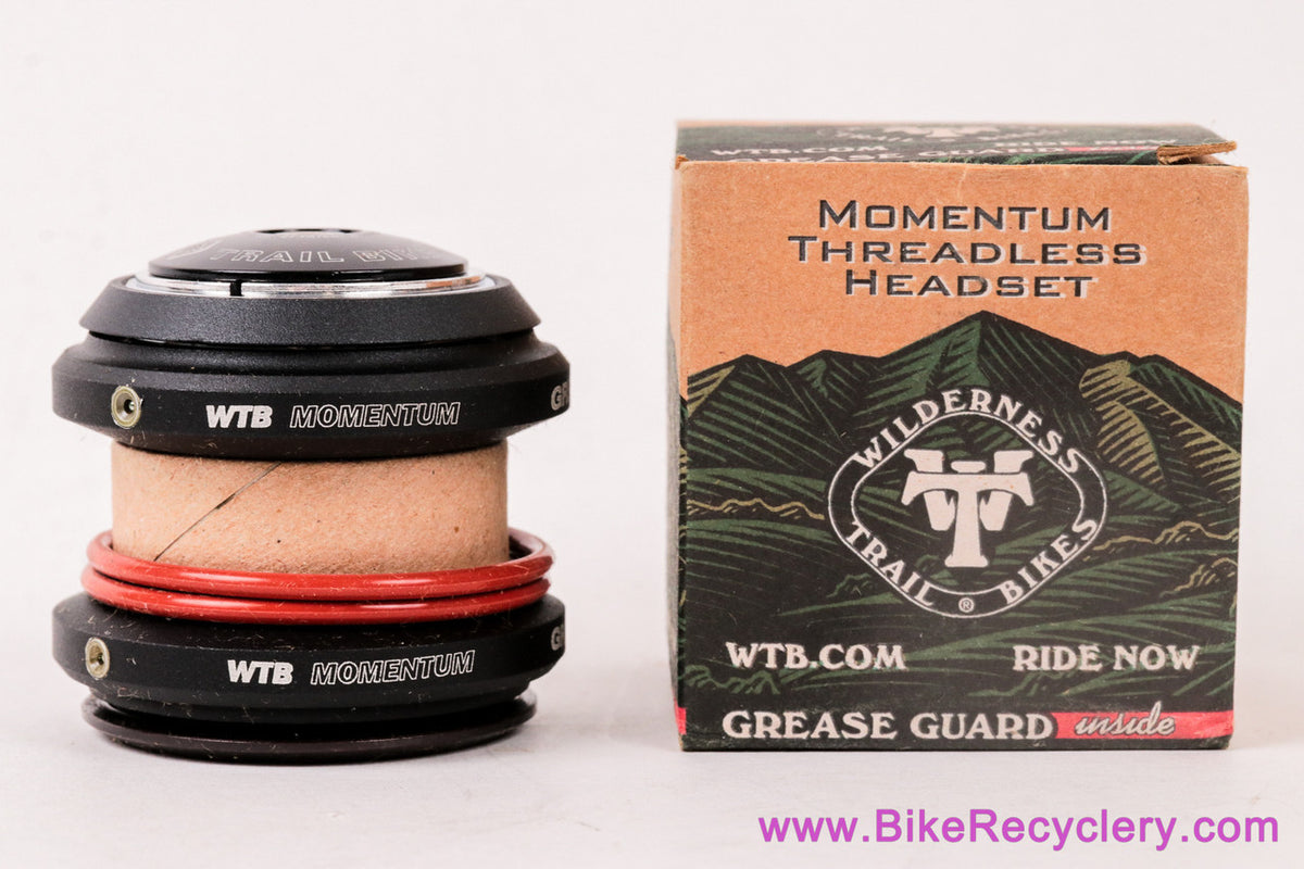 NIB/NOS WTB Momentum Grease Guard Headset: 1 1/8" Threadless - Black - 1990s