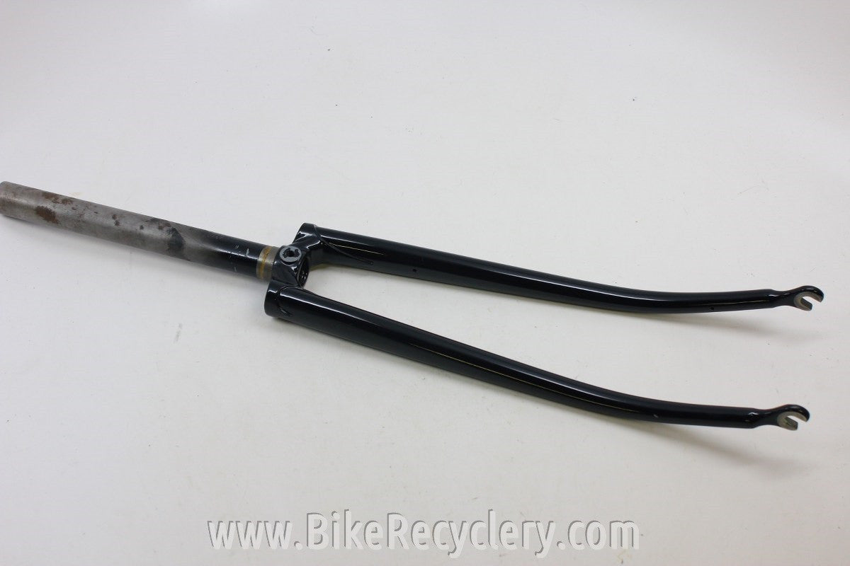 Waterford Steel Fork: Henry James Crown & Dropouts, Black 1" Threadless EXC