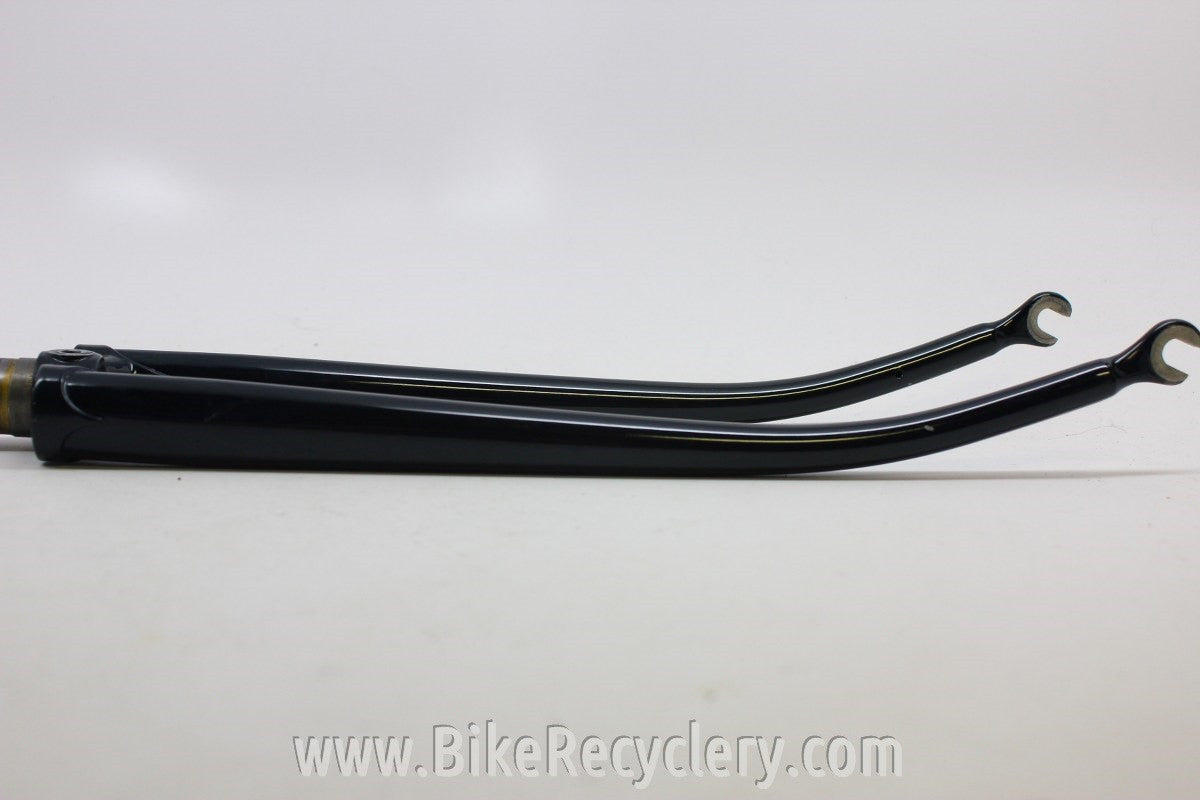 Waterford Steel Fork: Henry James Crown & Dropouts, Black 1" Threadless EXC