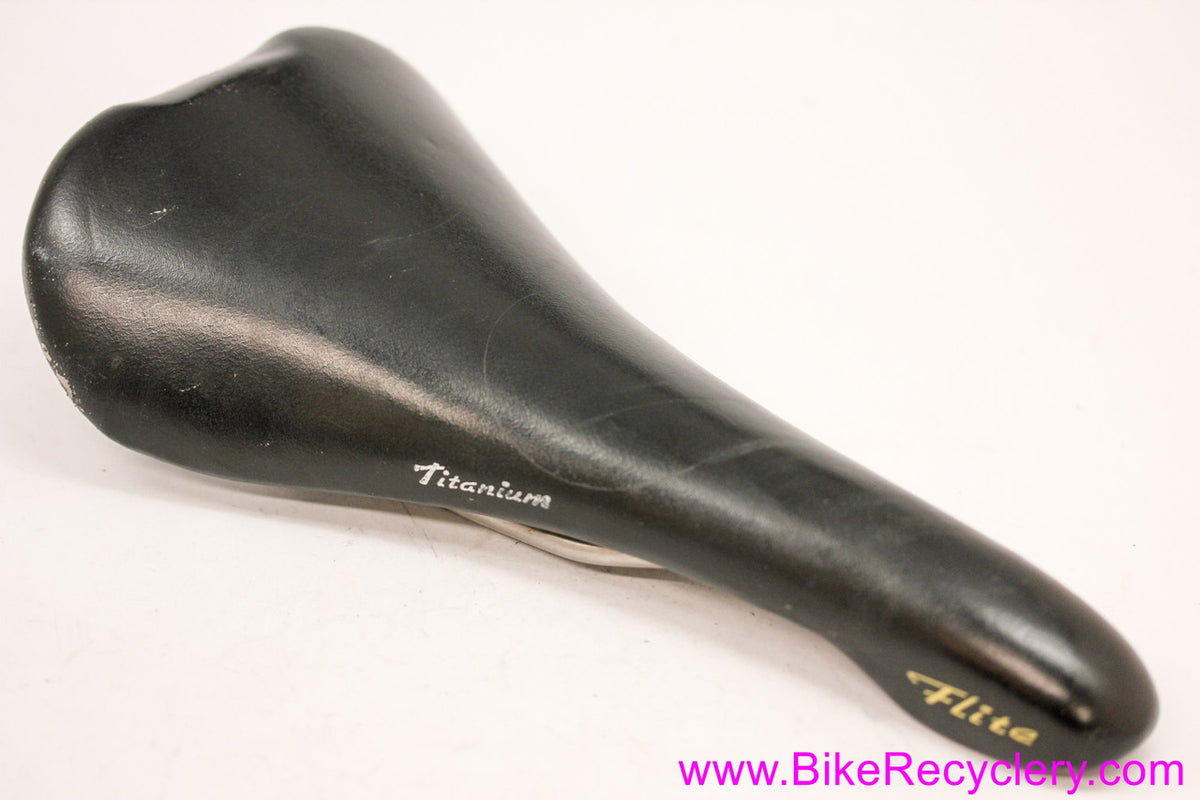 1998 Selle Italia Flite Titanium Saddle: Black