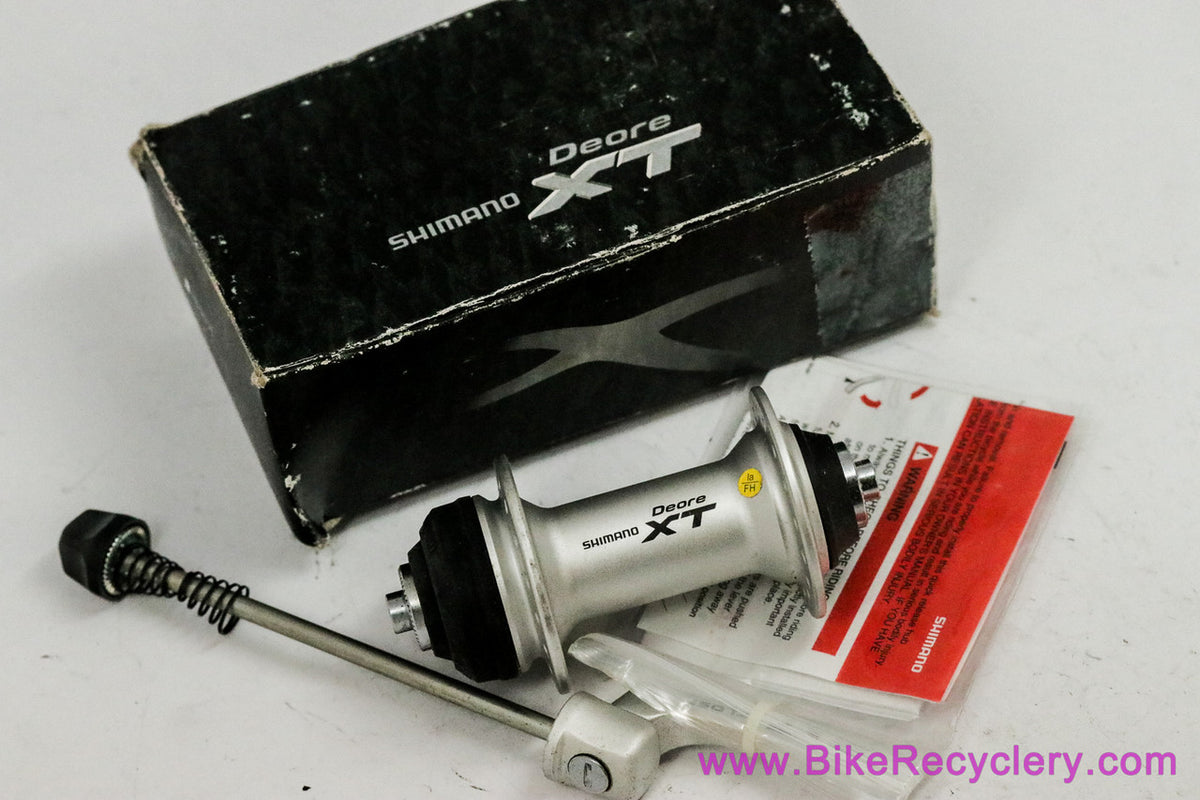 NIB/NOS Shimano Deore XT HB-M775 Front Hub & QR Skewer: 32H - Centerlock - Silver