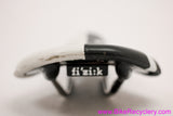 Fizik Ares Kium Saddle: Tri and TT - Black & White - Short Design (EXC+)