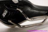Fizik Ares Kium Saddle: Tri and TT - Black & White - Short Design (EXC+)