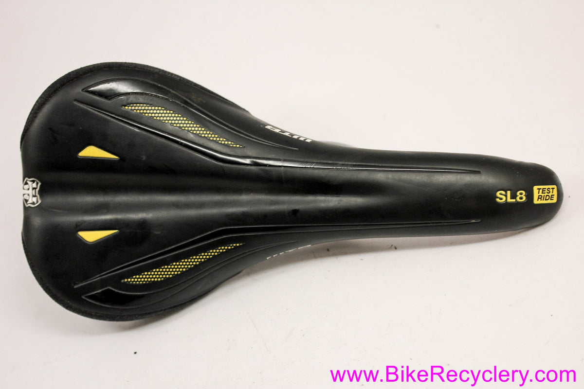 WTB SL8 Test Saddle: Black & Yellow - 127mm - Cromo (Near Mint)
