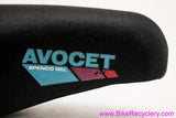NOS Avocet Spenco Gel W20 Bicycle Saddle: Wide/Soft - Cruisers/Hybrids - 1980's Vintage - Black w/ Blue