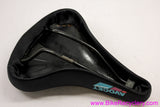 NOS Avocet Spenco Gel W20 Bicycle Saddle: Wide/Soft - Cruisers/Hybrids - 1980's Vintage - Black w/ Blue