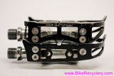 Suntour Superbe Pedals: 1980's - Black - PL-4000
