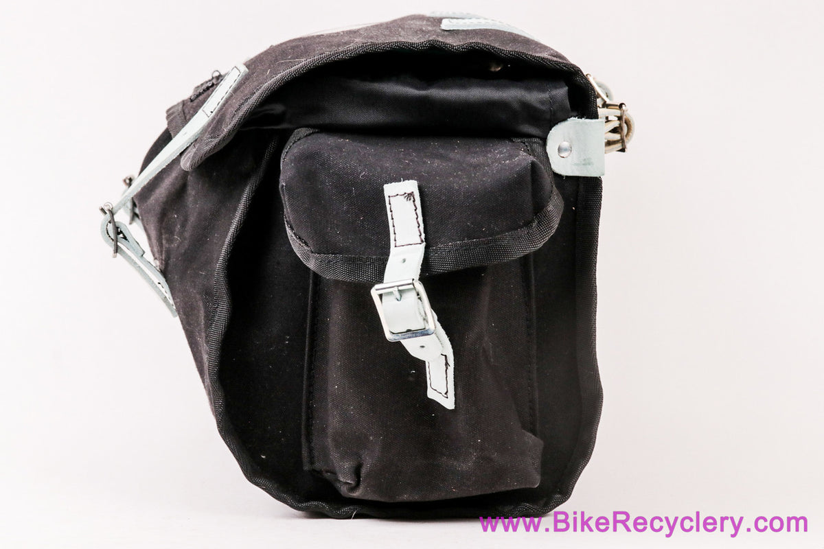 Carradice Nelson LongFlap Saddlebag: 18L - Black/White (Near Mint+ Low Miles)