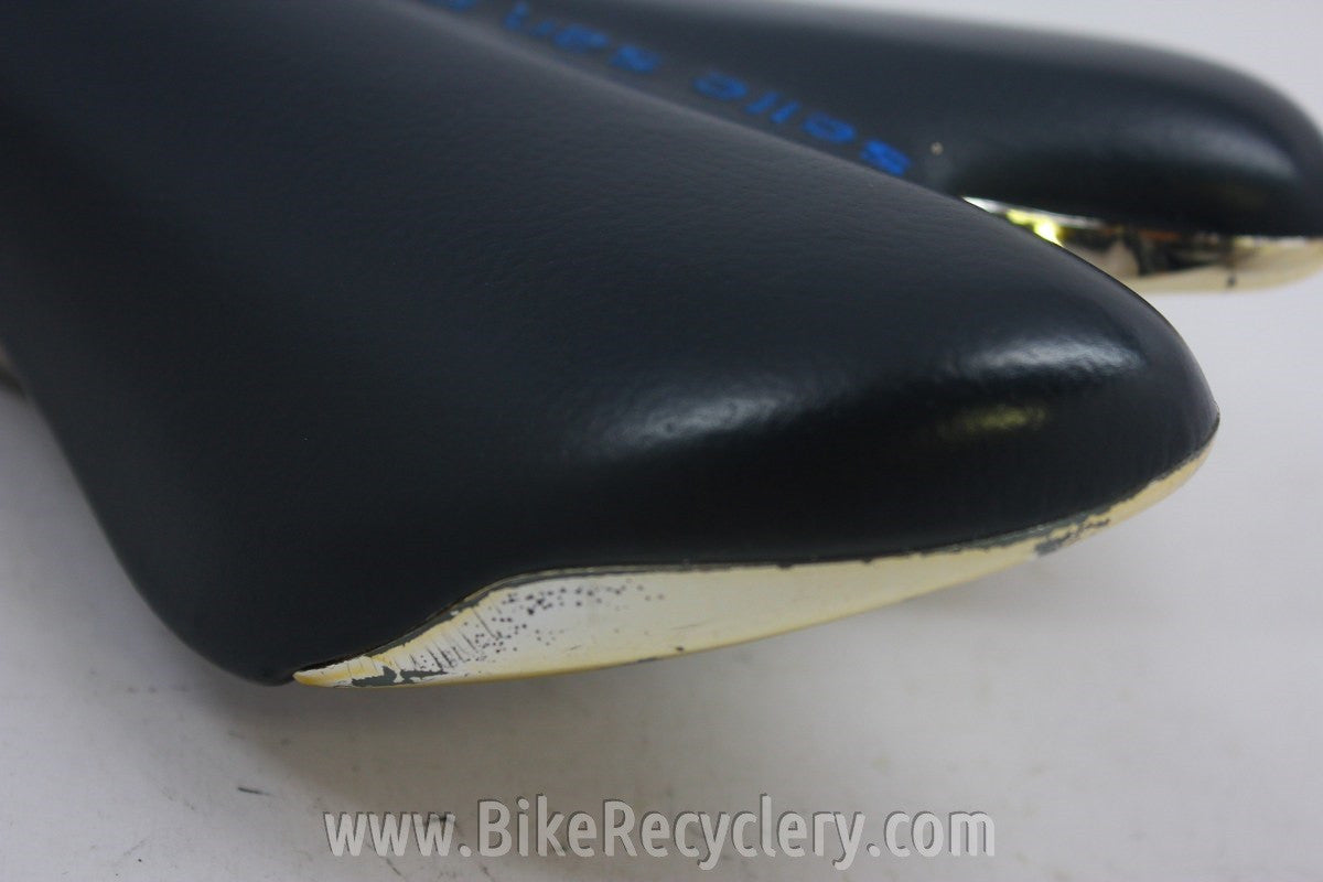San Marco Era Titanium Saddle: 1999, Leather, EXC
