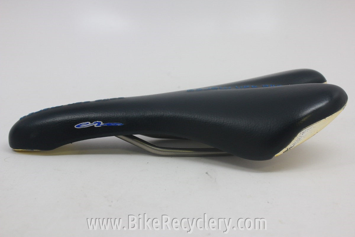 San Marco Era Titanium Saddle: 1999, Leather, EXC
