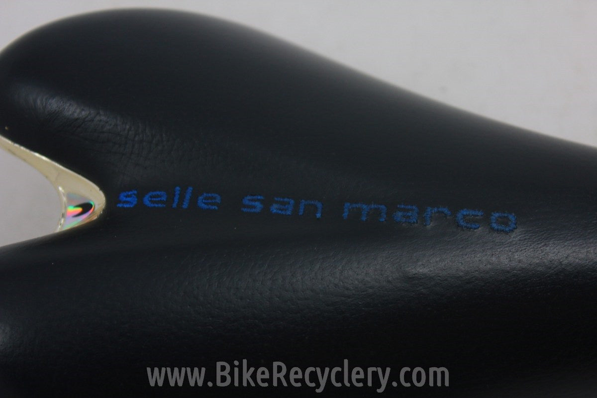 San Marco Era Titanium Saddle: 1999, Leather, EXC