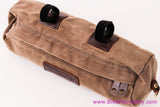 Velo Orange Baguette (Burrito) Mini Handlebar / Saddle Bag: Brown Canvas/Leather (Mint, New?)
