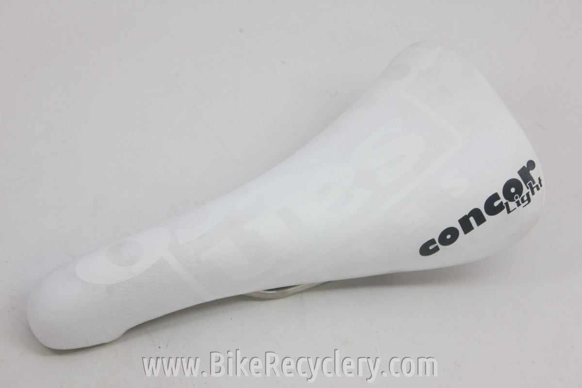San Marco Concor Light Titanium Saddle: White NEW