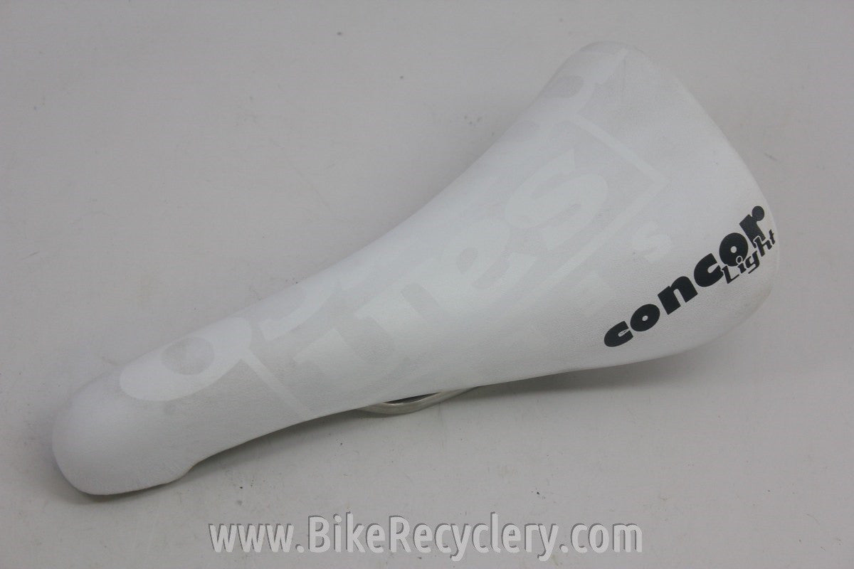San Marco Concor Light Titanium Saddle: White NEW
