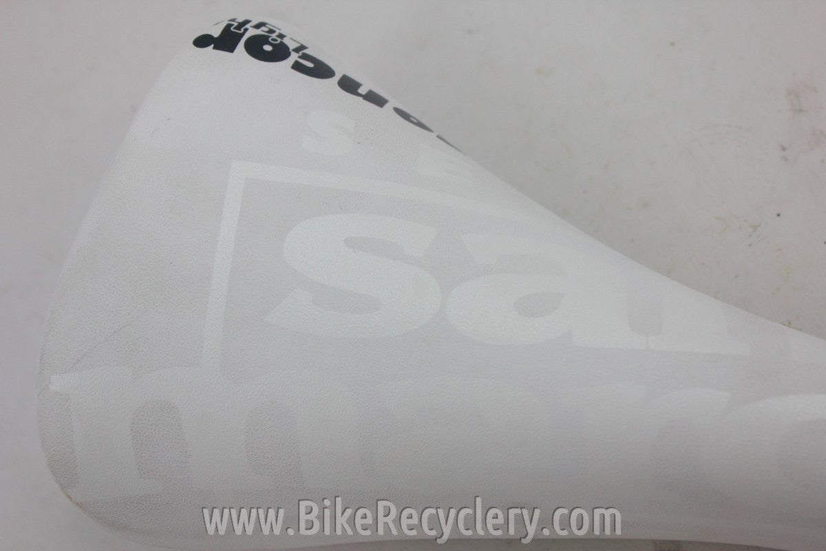 San Marco Concor Light Titanium Saddle: White NEW
