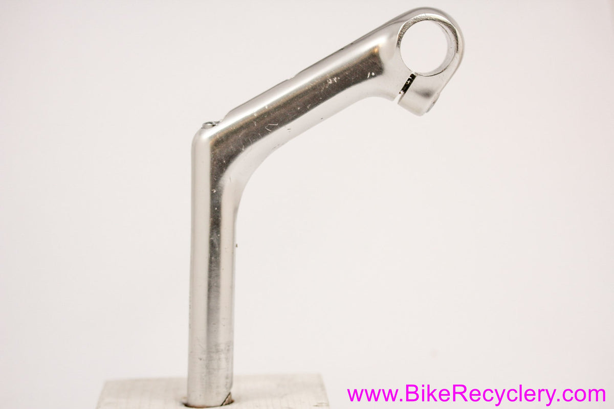 Sakae/SR FX High Rise Quill Stem: 110mm x 25.4mm - Cable Stop - 1980's Dirt Drop / Touring - Silver