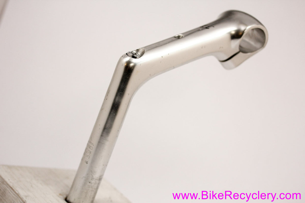Sakae/SR FX High Rise Quill Stem: 110mm x 25.4mm - Cable Stop - 1980's Dirt Drop / Touring - Silver