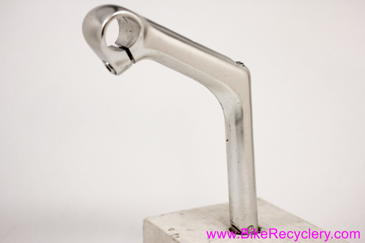 Sakae/SR FX High Rise Quill Stem: 110mm x 25.4mm - Cable Stop - 1980's Dirt Drop / Touring - Silver