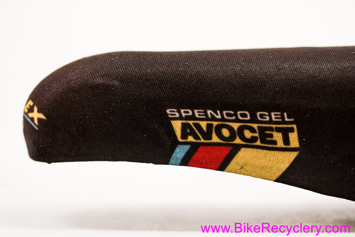 Avocet R20 Spenco GelFlex saddle: Vintage 1980's / 1990's MTB - Black  (EXC+)