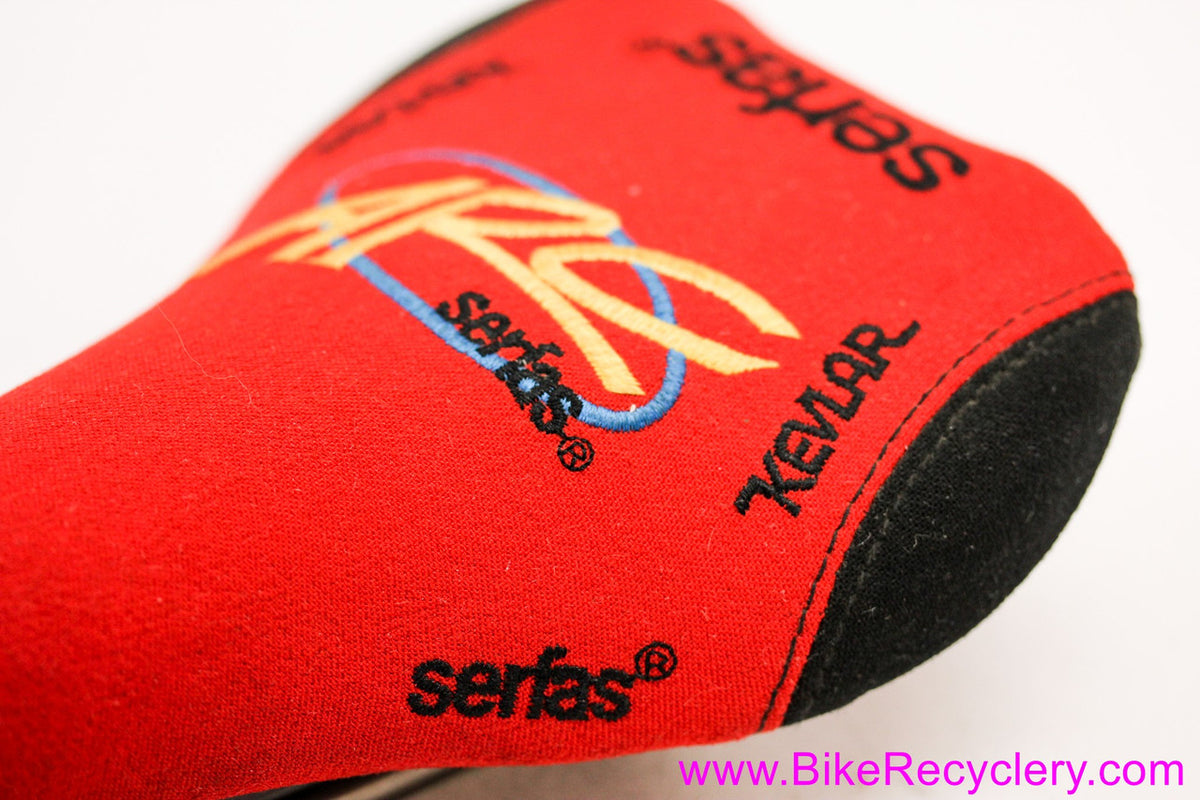 Serfas ARC Titanium Saddle: Kevlar Cover Red & Black - 1990's 2000's MTB/Road (Near MINT+++)