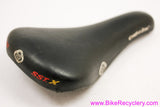WTB SST-X Saddle: Original Vintage 1990's MTB - Black Leather (EXC)