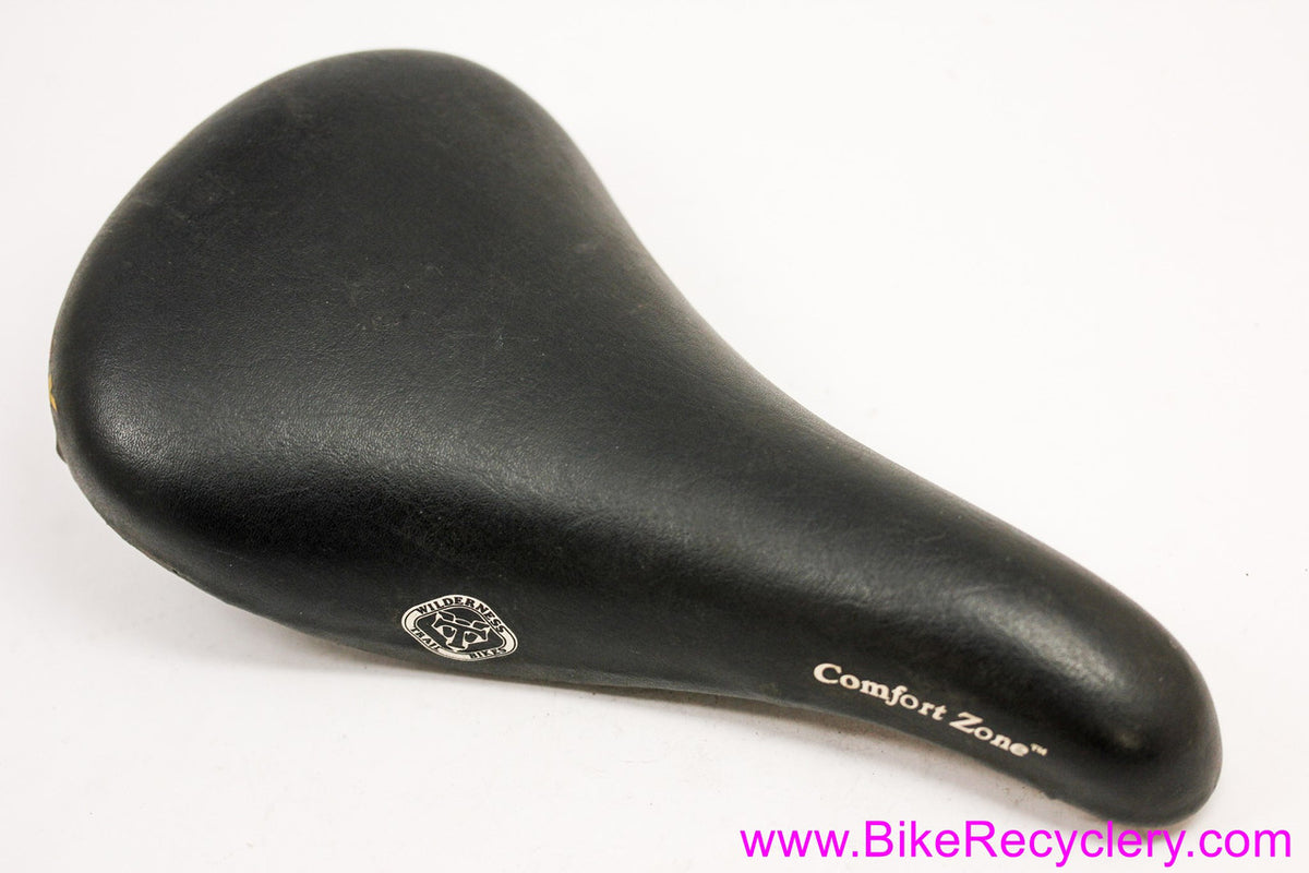 WTB SST-X Saddle: Original Vintage 1990's MTB - Black Leather (EXC)