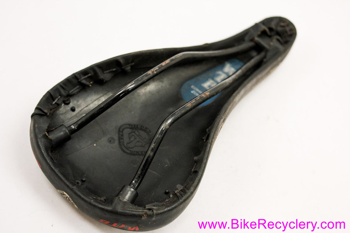 WTB SST-X Saddle: Original Vintage 1990's MTB - Black Leather (EXC)