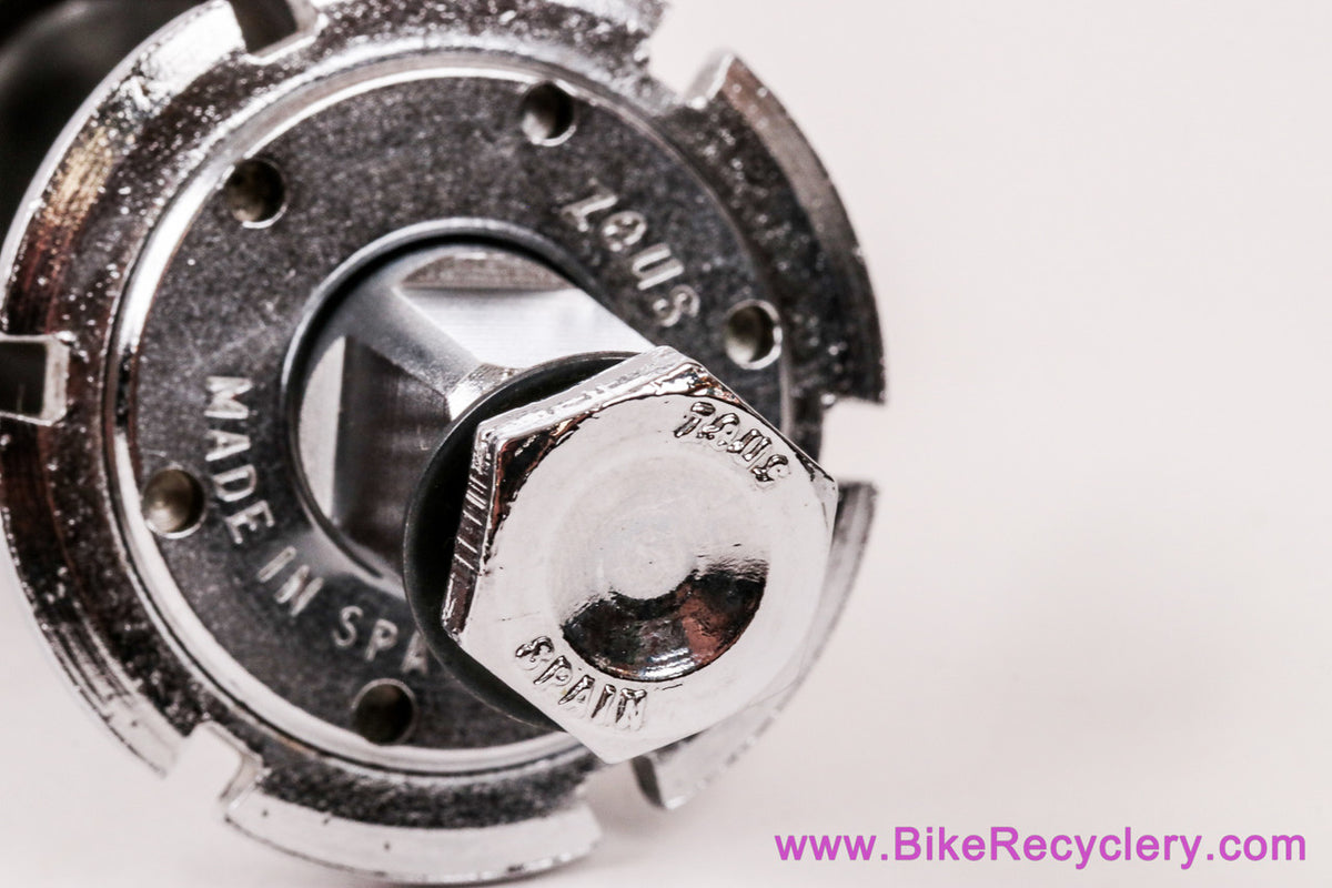 NIB/NOS Zeus Criterium / Supercronos Bottom Bracket: FRENCH - 109mm - Chrome Crank Bolts