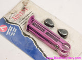 NIB/NOS 3DV Purple Advent Billy Goat Bar Ends! 145g - Cutouts - Vintage 1990's - CNC Ano Alloy - Plugs