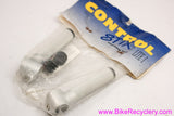 NIB/NOS Control Tech Control Stix Lite I Bar Ends: Grey - Retro 1990's - Straight