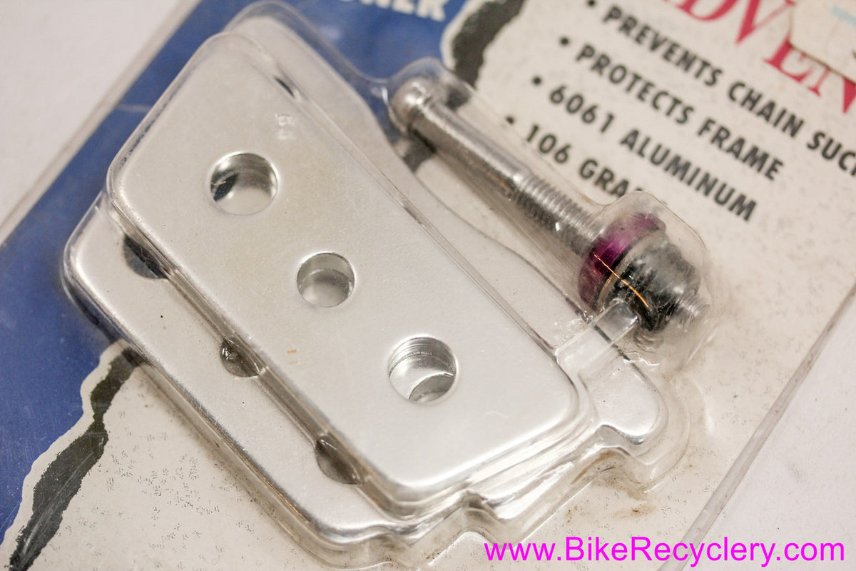 NIB/NOS Advent Chain Aligner Anti-Chainsuck Device: Silver & 3DV Purple