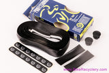 (Ambrosio) Bike Ribbon Professional Bar Tape: Faux Leather - Black